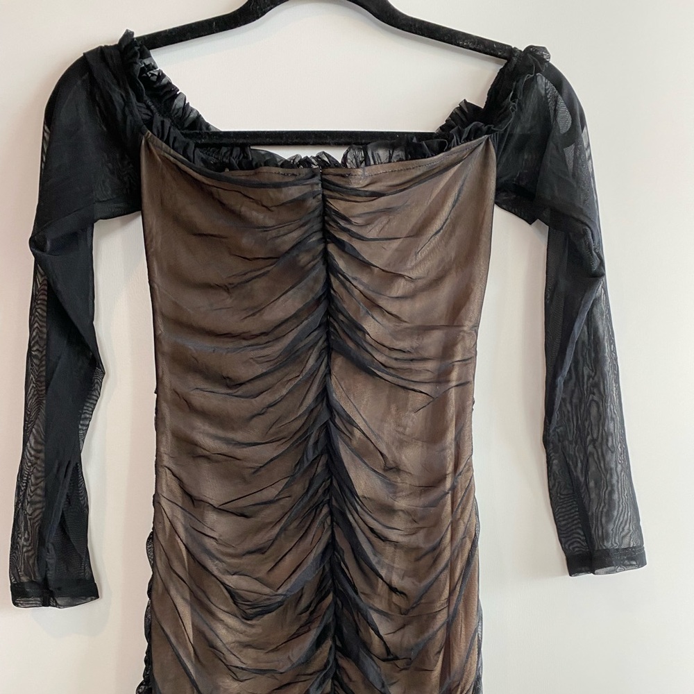 Fashion Nova Two-toned Rouged Mini Dress